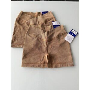 NWT JoyLab Women's High Rise Shorts Sand Brown Size M - PACK OF 2